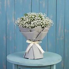 Букет Белые гипсофилы в Олекминске Букет цветов из:  Гипсофила в Олекминске