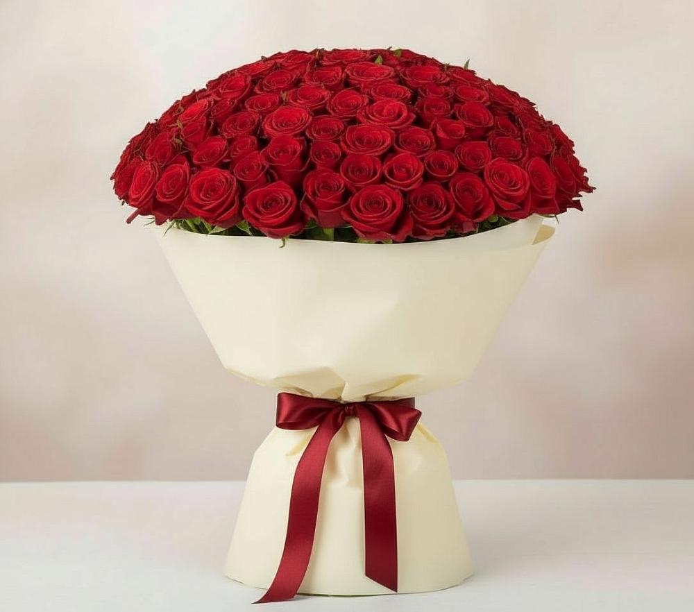 101 Красная роза Милано в Олекминске Букет 101 Красная роза Милано в Олекминске