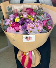 Букет вдохновленный любовью #REPLACE_PRED# Олекминске Букет цветов из:  Хризантемы, Гвоздики и Альстромерии #REPLACE_PRED# Олекминске