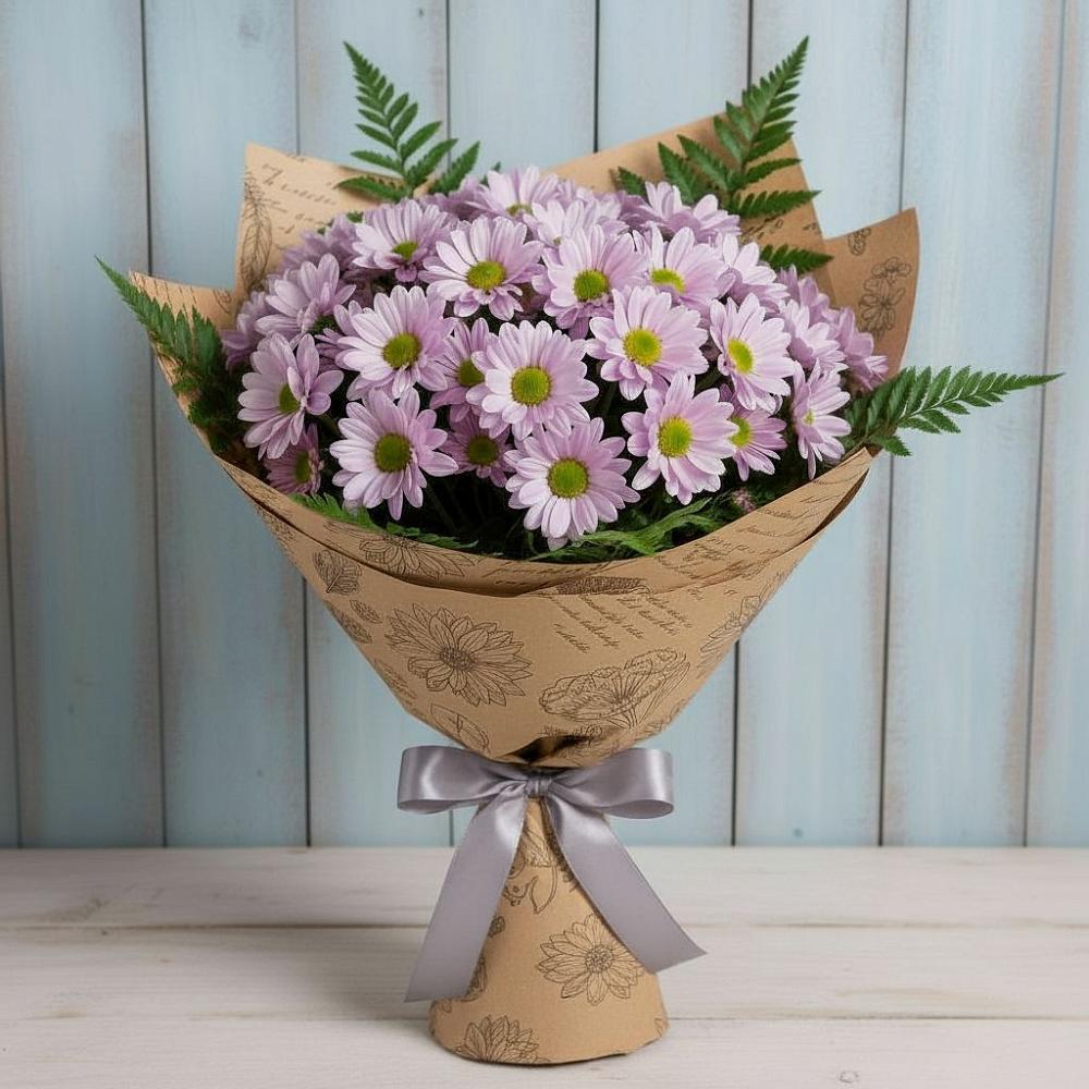 Букет соблазн в Олекминске Букет цветов из: Хризантемы в Олекминске