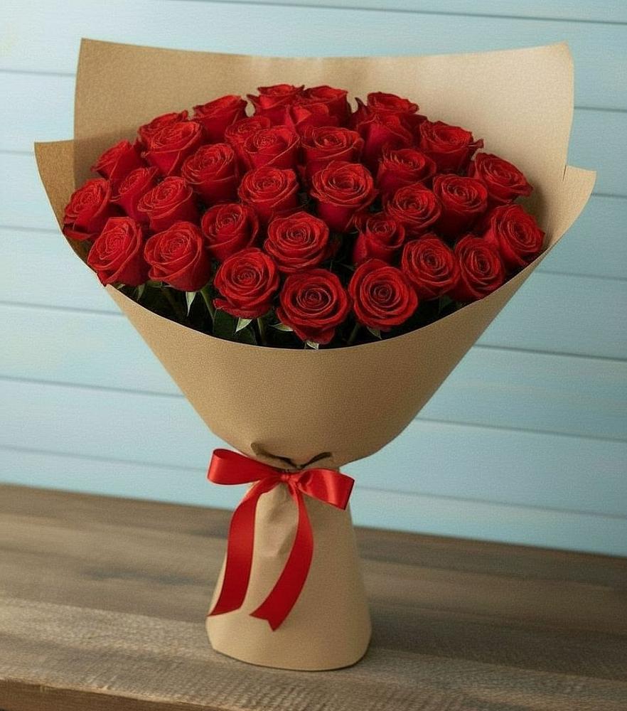 Красные розы Милано в Олекминске Букет Красные розы Милано в Олекминске