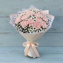 Букет Нежность рассвета в Олекминске Букет цветов из:  Гвоздики в Олекминске