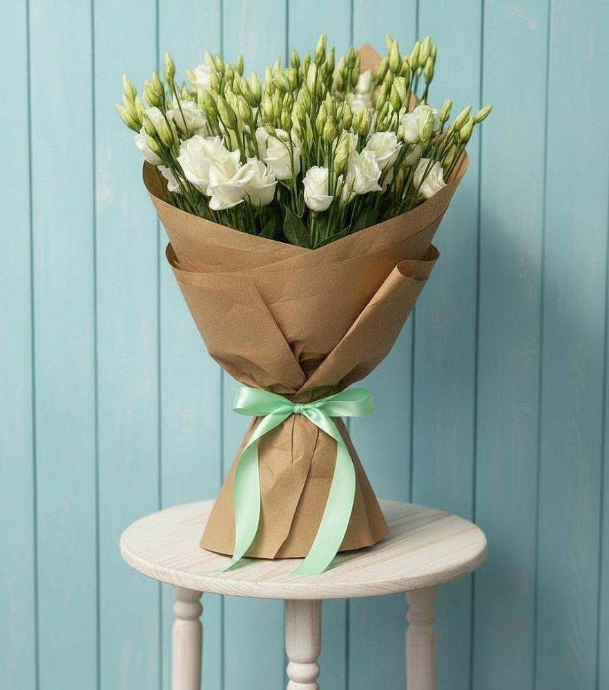 Букет Утренняя Свежесть в Олекминске Букет цветов из: Лизиантусы в Олекминске