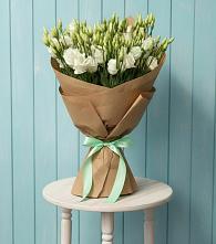 Букет Утренняя Свежесть в Олекминске Букет цветов из:  Лизиантусы в Олекминске