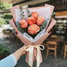 Букет персиковый аромат в Олекминске Букет цветов из:  Розы в Олекминске