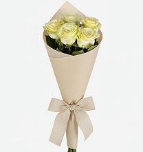 Букет белые крылья в Олекминске Букет цветов из:  Розы в Олекминске
