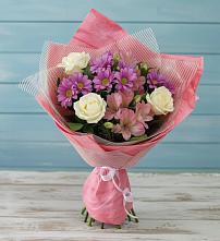 Букет комплимент в Олекминске Букет цветов из:  Герберы в Олекминске