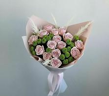 Букет доброе утро в Олекминске Букет цветов из:  Розы и Хризантемы в Олекминске
