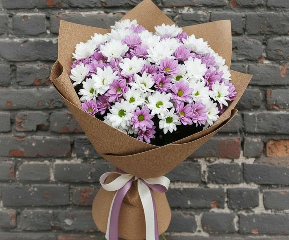 Букет грани совершенства в Олекминске Букет цветов из: Хризантемы в Олекминске