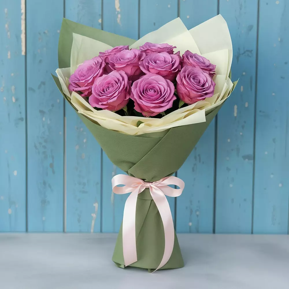 Розы Фёрст Леди в Олекминске Букет Розы Фёрст Леди в Олекминске