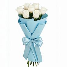 7 Белых роз Проуд в Олекминске Букет 7 белых роз Проуд в Олекминске