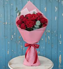 Букет красный бархат в Олекминске Букет цветов из:  Розы в Олекминске