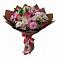 Букет Розовое очарование в Олекминске Букет цветов из: Хризантемы, Альстромерии и Розы в Олекминске